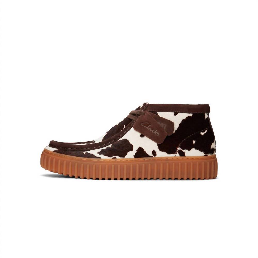 NEW CLARKS men's torhill hi shoes in animal print - Picture 4 of 7